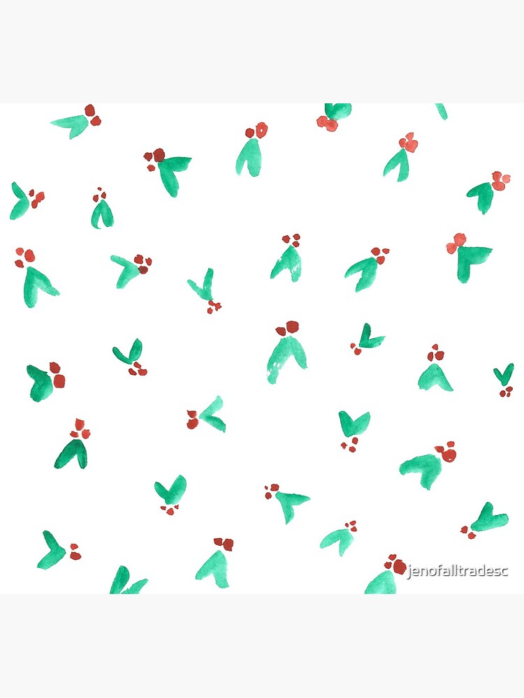 Mini Holly Watercolor Pattern by jenofalltradesc