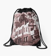 Street Art Scene Drawstring Bag