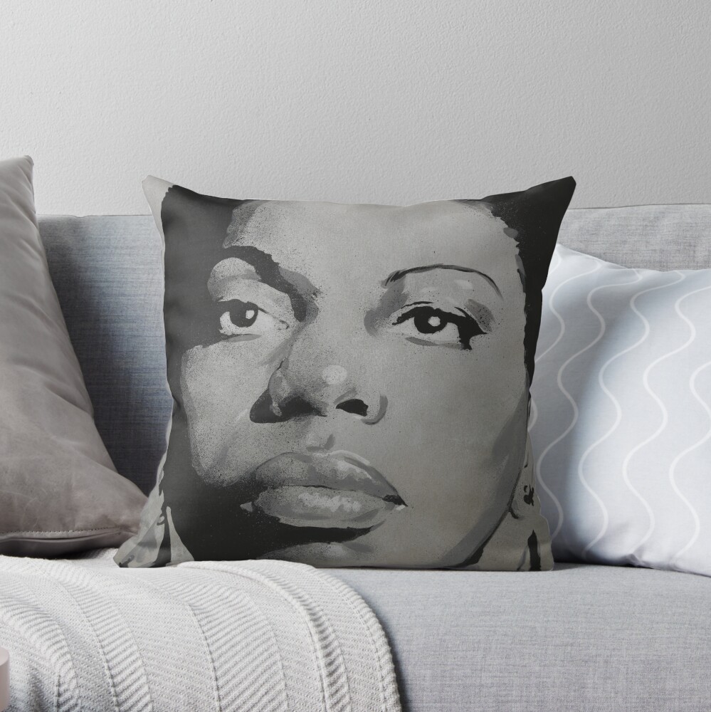 Lady Jazz - Music and Charisma Throw Pillow