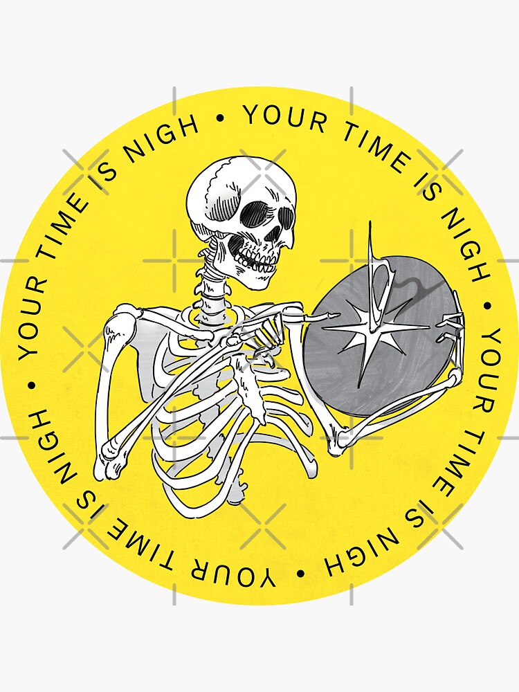  your time is nigh sticker for sale by abismoscopio redbubble