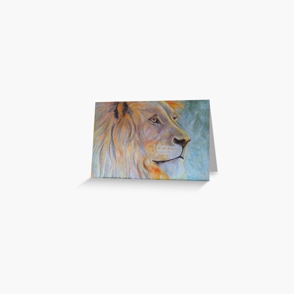 African Lion, Leo Starsign Greeting Card