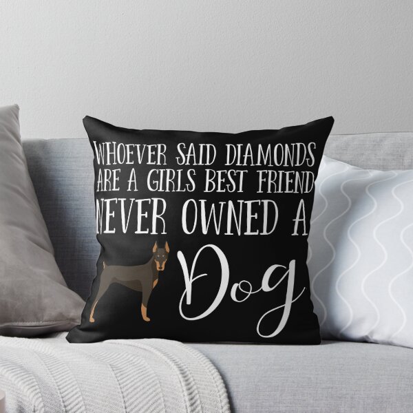Item preview, Doberman Dog Funny Saying A Girls Best Friend Cute Dobie Dog Lover Gift designed and sold by tncgifts.