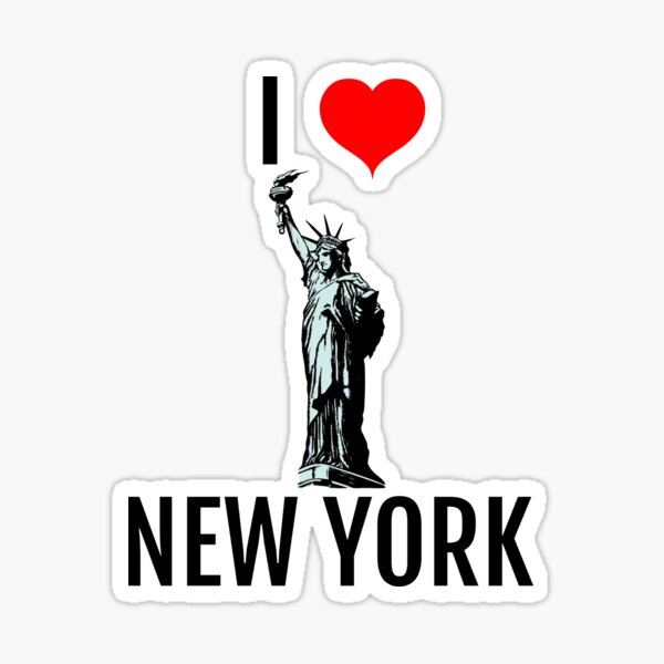 I Love New York Statue of Liberty Sticker