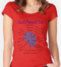 Funny Pharmacist's Brain T-Shirt Women's Fitted Scoop T-Shirt
