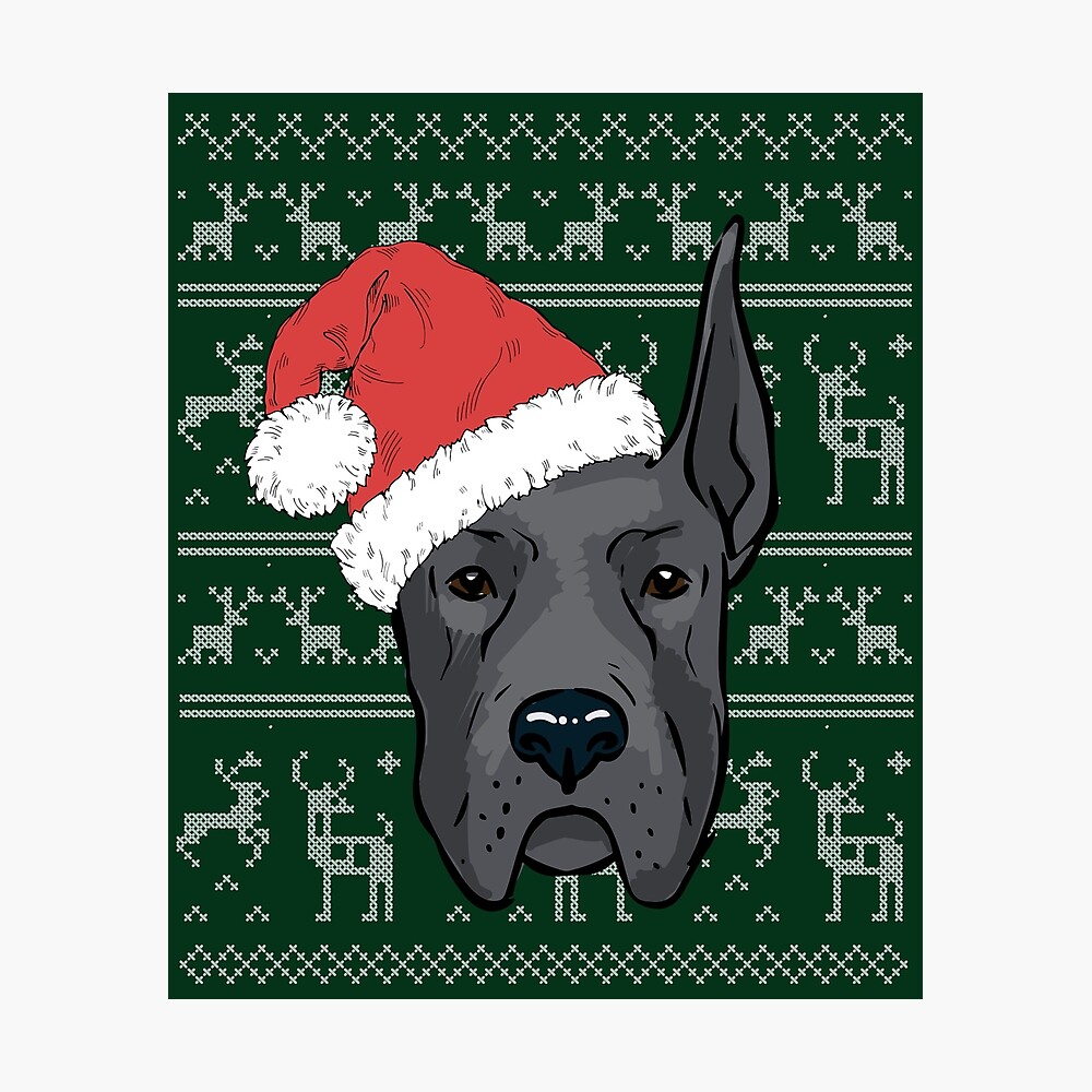 great dane ugly christmas sweater