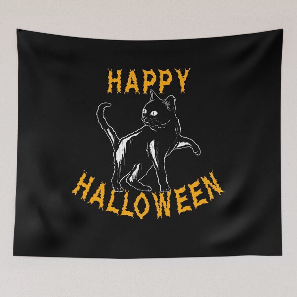 Item preview, Black Cat Halloween Holiday T shirt designed and sold by we1000.