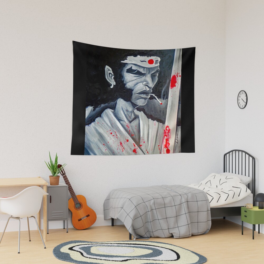 Afro Samurai Tapestry for Sale by Tiffany Vibez Redbubble