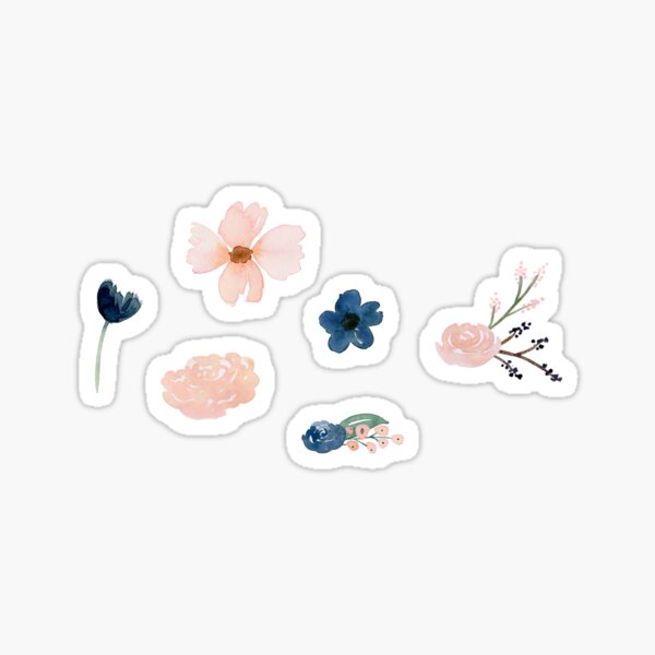 Watercolor Floral Sticker