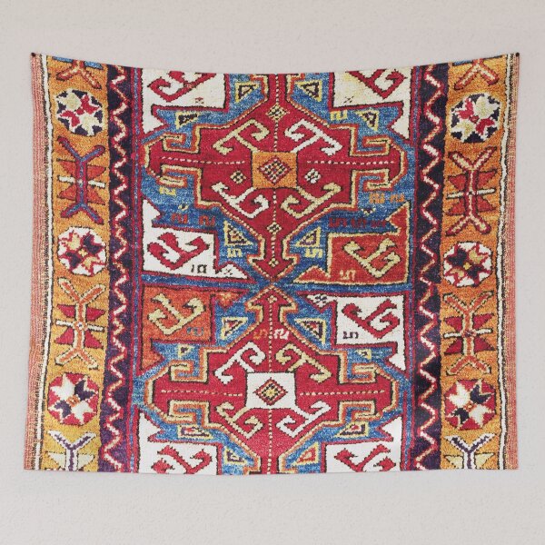 Item preview, Konya  Antique Turkish Yastik Rug designed and sold by Vicky Brago-Mitchell®.