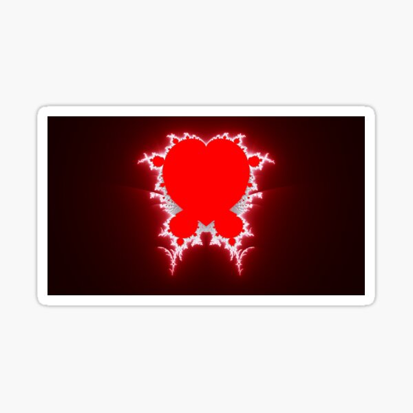 Mandelbrot Heart Fractal Sticker
