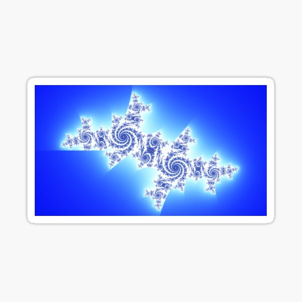 Ice Spiral Fractal 2 Sticker