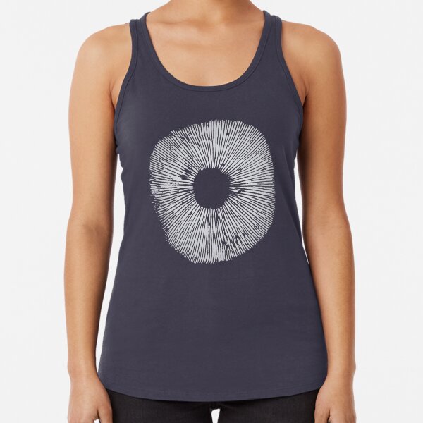 Mycology Mushroom Spore Print Art Racerback Tank Top