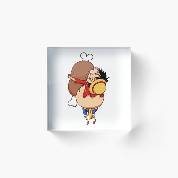 Luffy hugging meat (biting) Acrylic Block