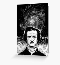A Portrait of Poe—Into the Maelstrom Greeting Card