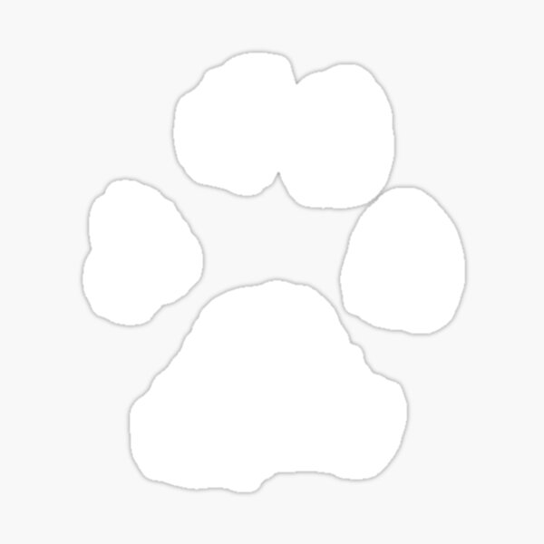 Item preview, Pitbull Lover Paw Print White Minimalist designed and sold by Pencil Trail.