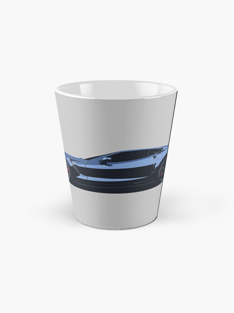 Thumbnail 2 of 4, Coffee Mug, C7 Chevy Corvette - stylized color designed and sold by mal-photography.