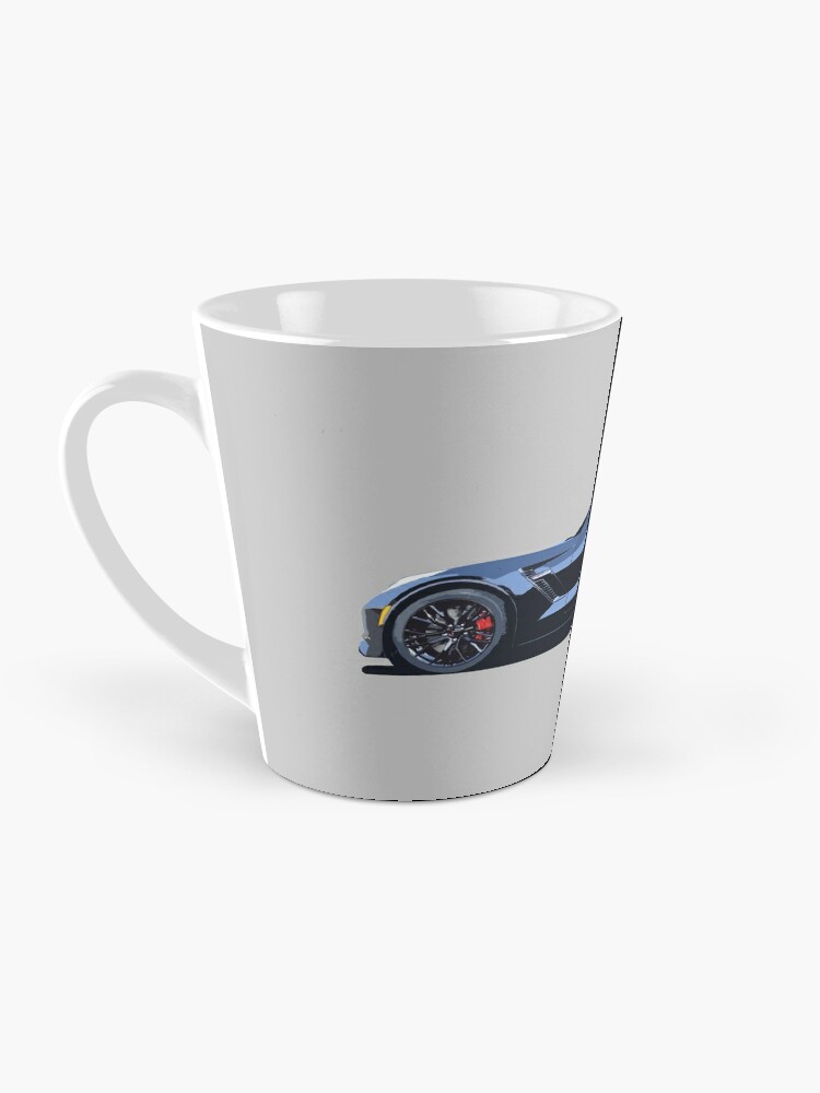 Thumbnail 3 of 4, Coffee Mug, C7 Chevy Corvette - stylized color designed and sold by mal-photography.