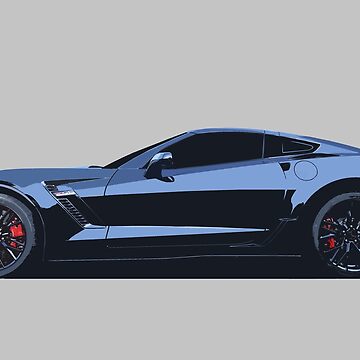 Artwork thumbnail, C7 Chevy Corvette - stylized color by mal-photography