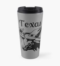 Texas Lone Star Longhorn Travel Mug
