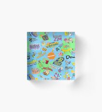 Nicktoons Hawaiian Print-a-Palooza! Acrylic Block