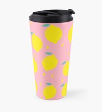 Sweet Lemon Pattern Travel Mug