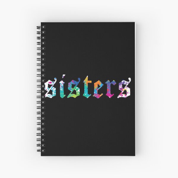 James Charles - Sisters Paint Splatter (Black) Spiral Notebook
