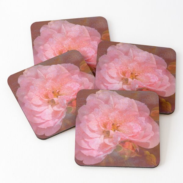 Item preview, Vintage Pink Textured Rose designed and sold by Joy Watson - Natural Light Photography .