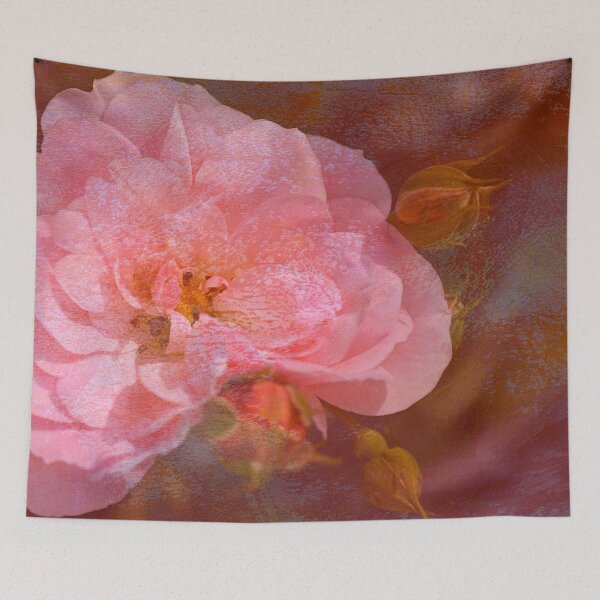 Item preview, Vintage Pink Textured Rose designed and sold by Joy Watson - Natural Light Photography .