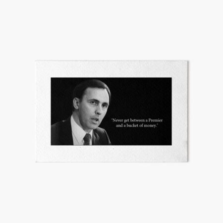 Paul Keating: Bucket of Money Art Board Print