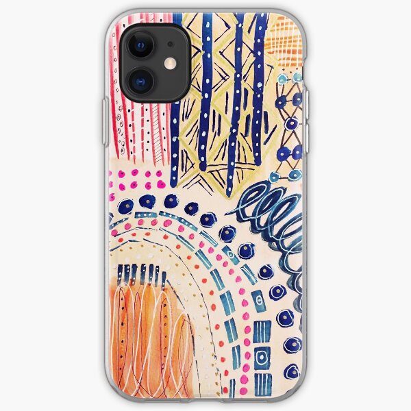 Shakti Abstract Hand Painted Design iPhone Soft Case