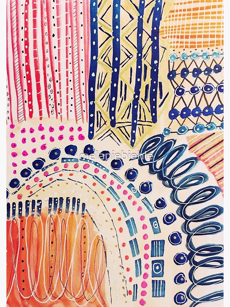 Shakti Abstract Hand Painted Design by melaniebiehle