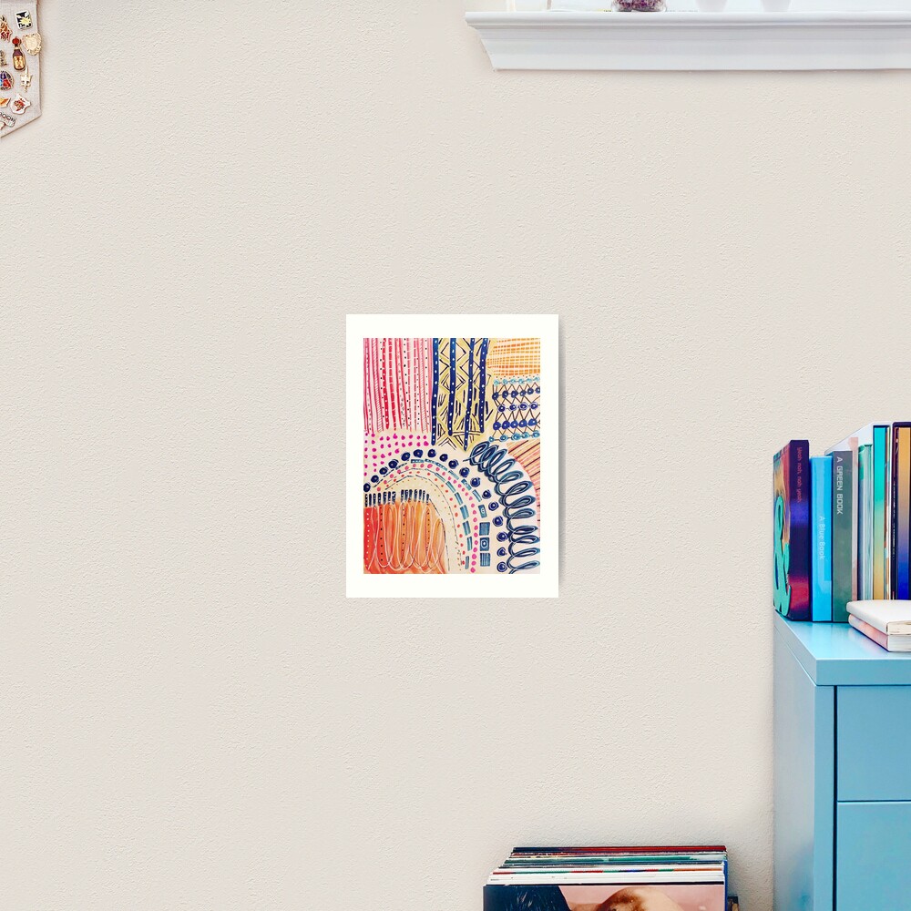 Shakti Abstract Hand Painted Design Art Print