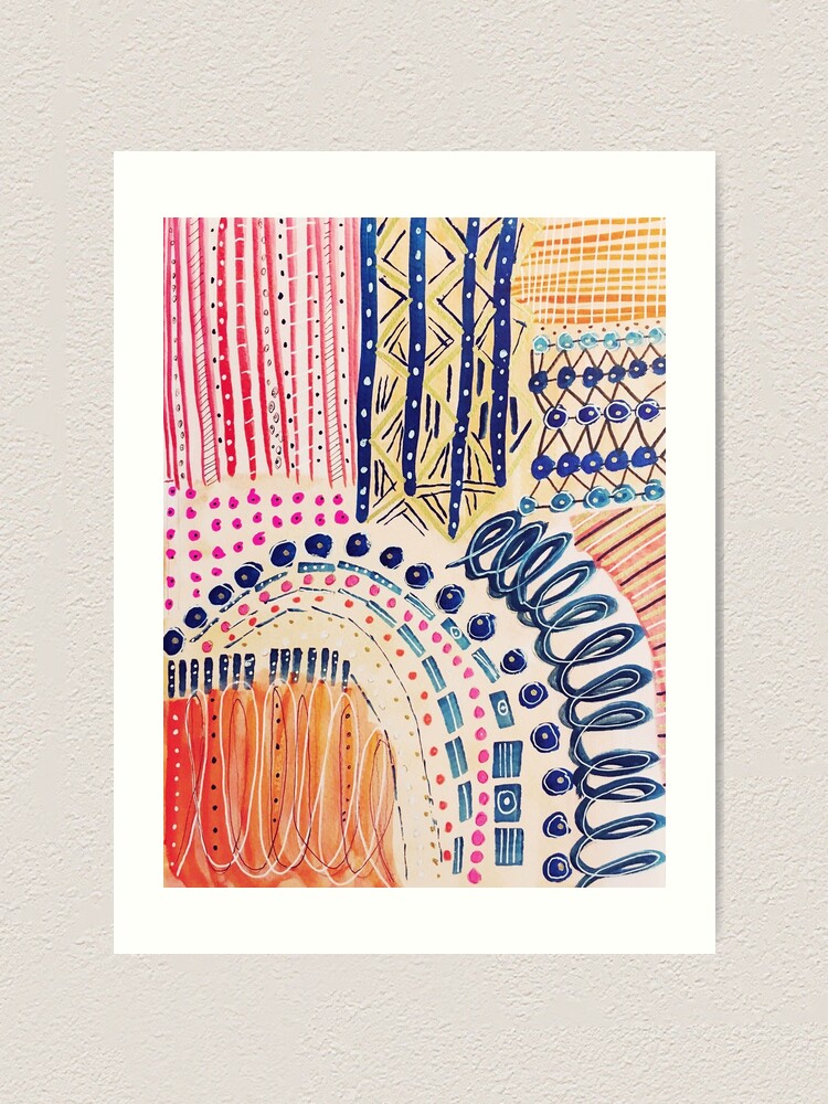 Alternate view of Shakti Abstract Hand Painted Design Art Print