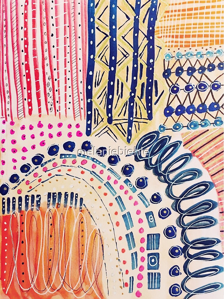 Shakti Abstract Hand Painted Design by melaniebiehle
