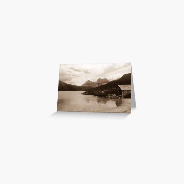 Sepia Lake Greeting Card