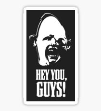 The Goonies Klassiker der 80er Jahre Hey, Jungs! Lustiger Piratenkerl auf schwarzem Hintergrund HD HOCHWERTIGER ONLINE-SPEICHER Sticker
