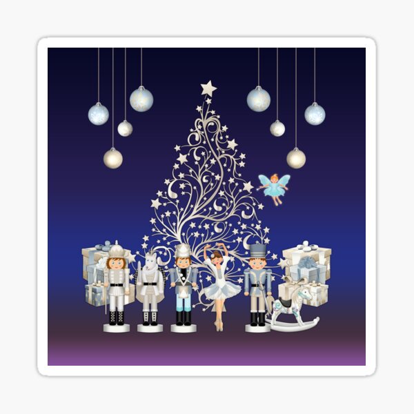 Nutcracker Christmas Special - The Nutcracker Ballet Scene - Nutcracker Story on Christmas eve Sticker
