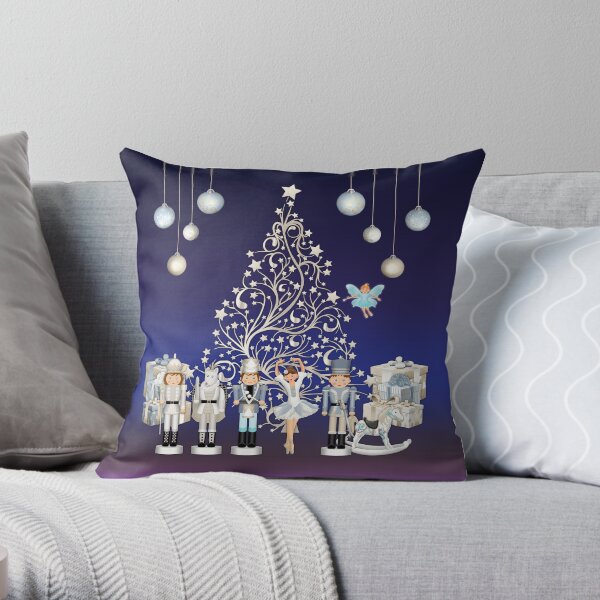 Nutcracker Christmas Special - The Nutcracker Ballet Scene - Nutcracker Story on Christmas eve Throw Pillow