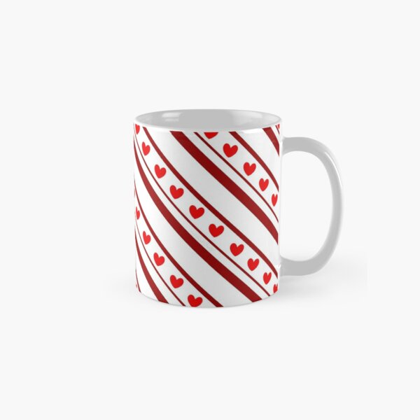 Candy Cane Heart Mug Toppers - Dukes and Duchesses