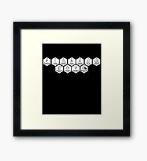 Pitbull Science Table of elements Funny Pitbull Lover Tshirt Framed Print