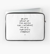 Chandler Bing qoutes Laptop Sleeve