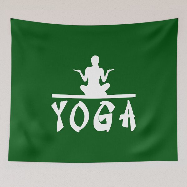 Item preview, Yoga lettering pose white designed and sold by Amazing Designs.