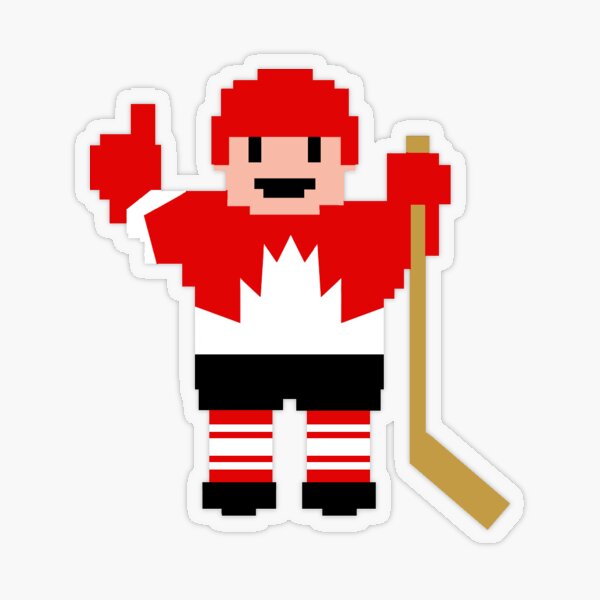 Canada 1972 Hockey Player Transparent Sticker