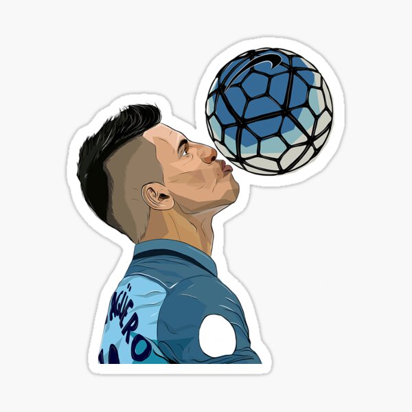 Kun Aguero Stickers Redbubble