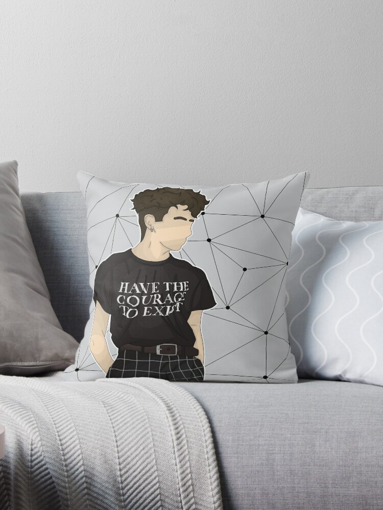  monochrome  aesthetic  Throw Pillows by mxllytxmms 