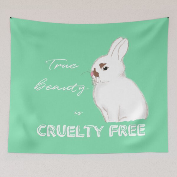 Item preview, Cruelty-free Bunny (Green) designed and sold by artmoonist.