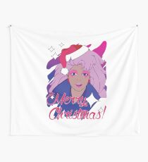 Jem and the Holograms 80s 1980s Cartoon Merry Christmas Greeting Ugly Sweater Wall Tapestry