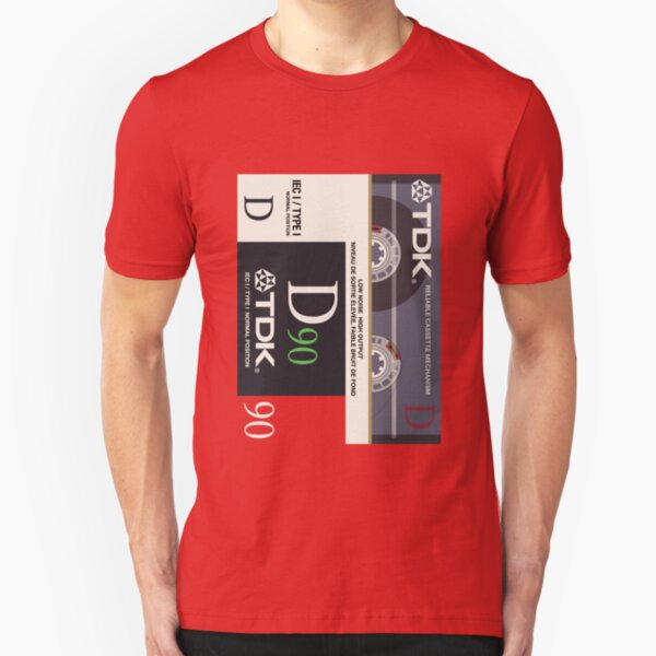 Classic Music Cassettes - TDK D90 Slim Fit T-Shirt