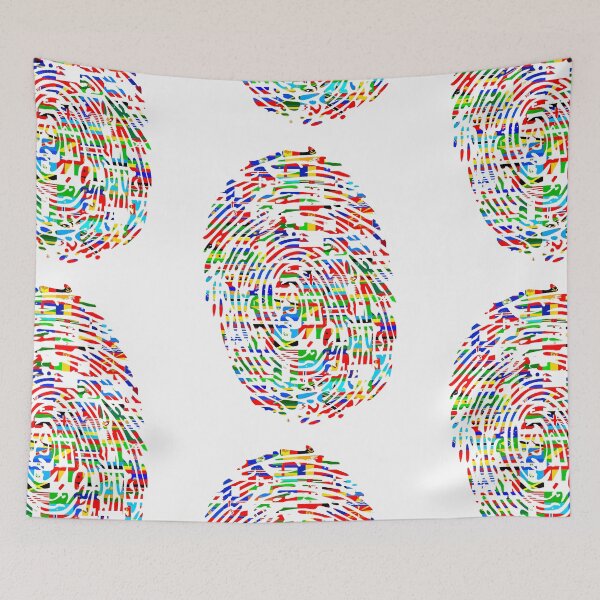 Item preview, WORLD FLAG FINGERPRINT designed and sold by Calgacus.