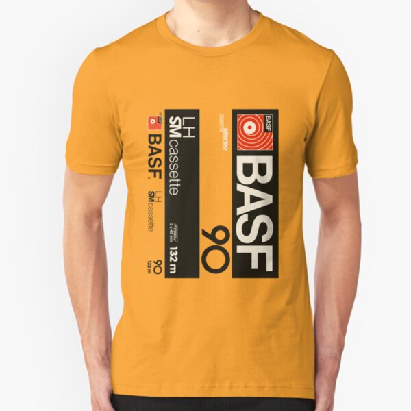 Classic Music Cassettes - BASF LH90 Slim Fit T-Shirt
